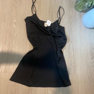 Urban outfitters black slip dress